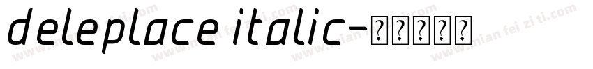 deleplace italic字体转换